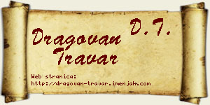 Dragovan Travar vizit kartica